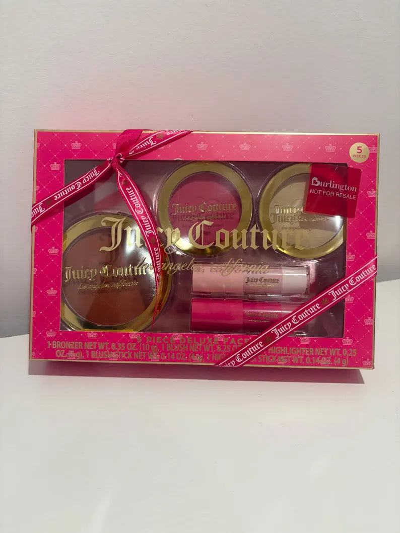 Juicy Couture 5-Piece Face Makeup Set – Bronzer, Blush & Highlighter Collection